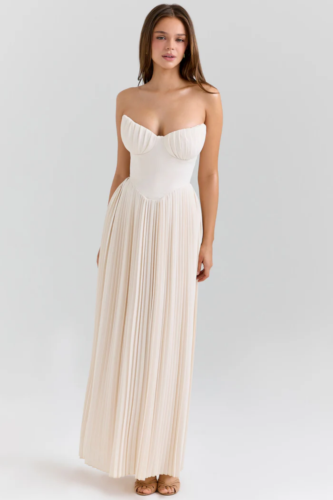 Lynne – Pleated design – Maxi dress-15206609977717-Mirella Fiore