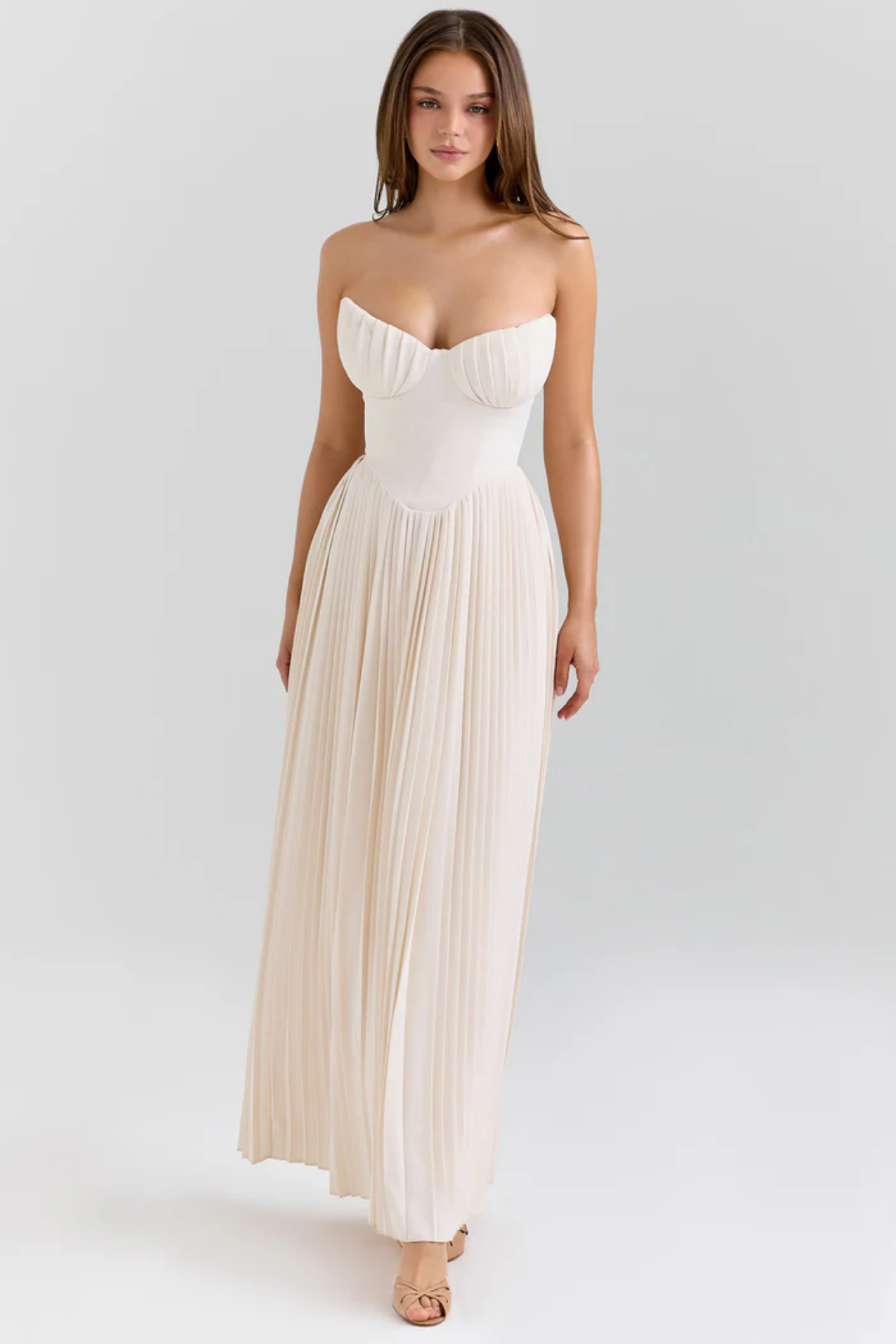 Lynne – Pleated design – Maxi dress-15206609977717-Mirella Fiore