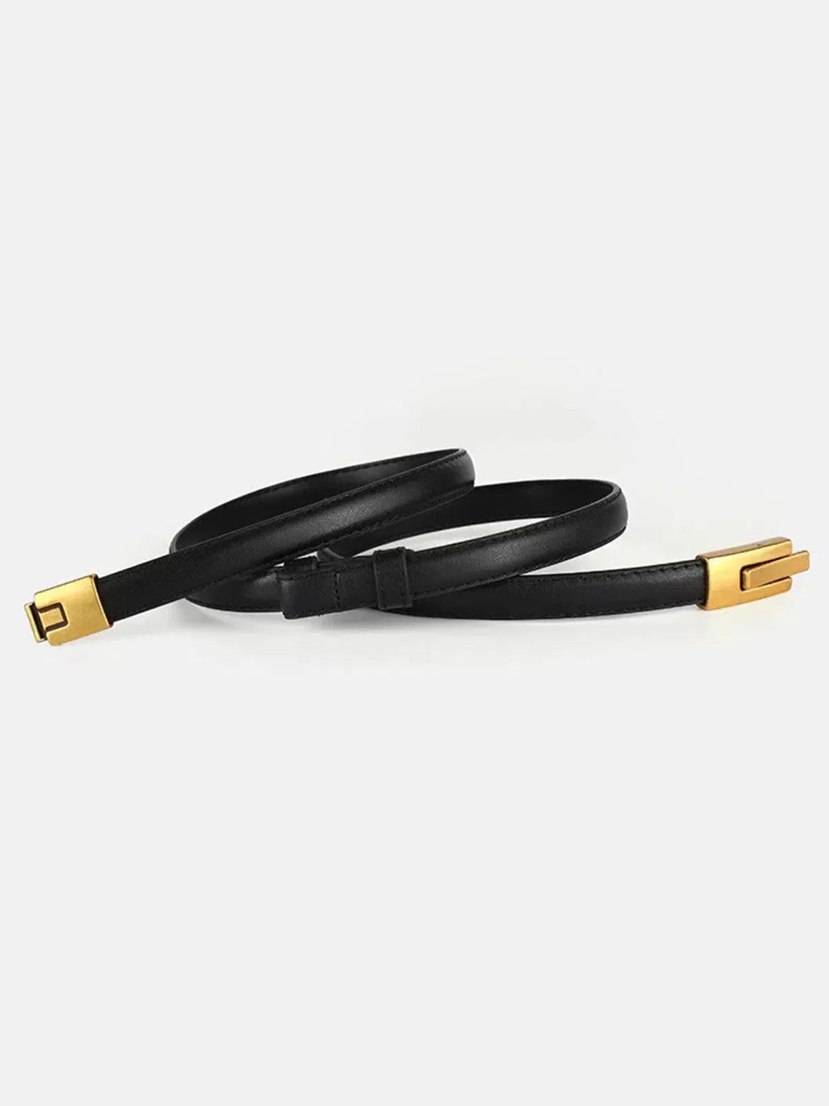 Lyra – Sleek durable finish – Faux leather belt-15133536256373-Mirella Fiore
