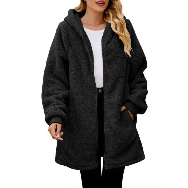 Mabel - Hooded Fleece Jacket-15544937349493-Mirella Fiore
