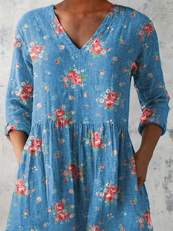 Mabel - Long V-Neck Shirt-15550825038197-Mirella Fiore