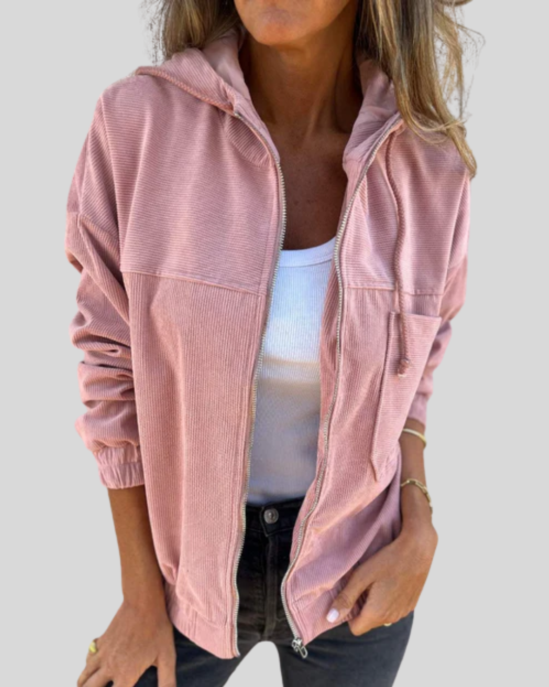 Mabel - Soft Zip-Up Vest-15547990540661-Mirella Fiore