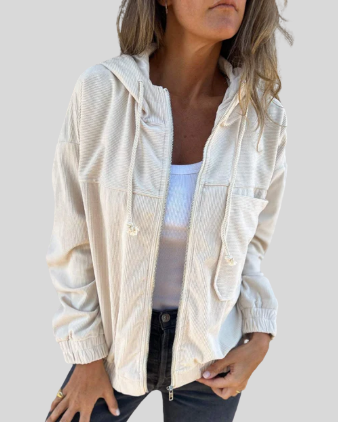 Mabel - Soft Zip-Up Vest-15547990540661-Mirella Fiore