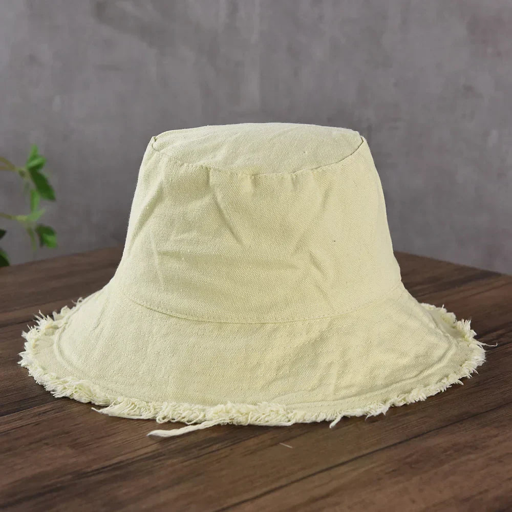 Maelis – Raw edge – Cotton bucket hat-15133817274741-Nancy & Mae Savannah
