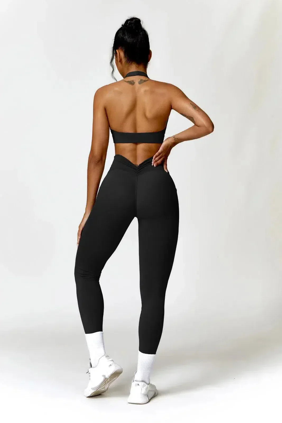 Mahina – Ruched detail – Sports bra & leggings set-15133712056693-Mirella Fiore