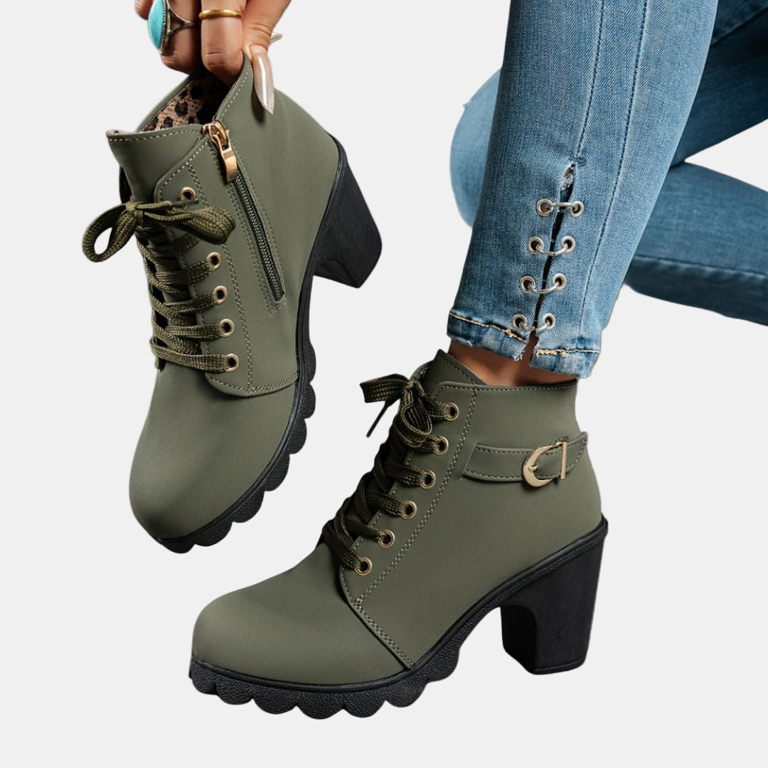 Maisie - Casual Heeled Ankle Boots-15520006406517-Mirella Fiore