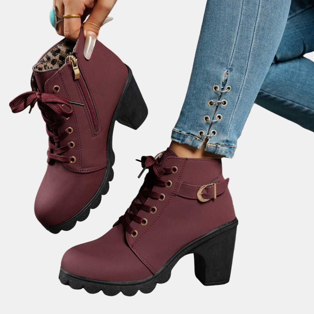Maisie - Casual Heeled Ankle Boots-15520006406517-Mirella Fiore