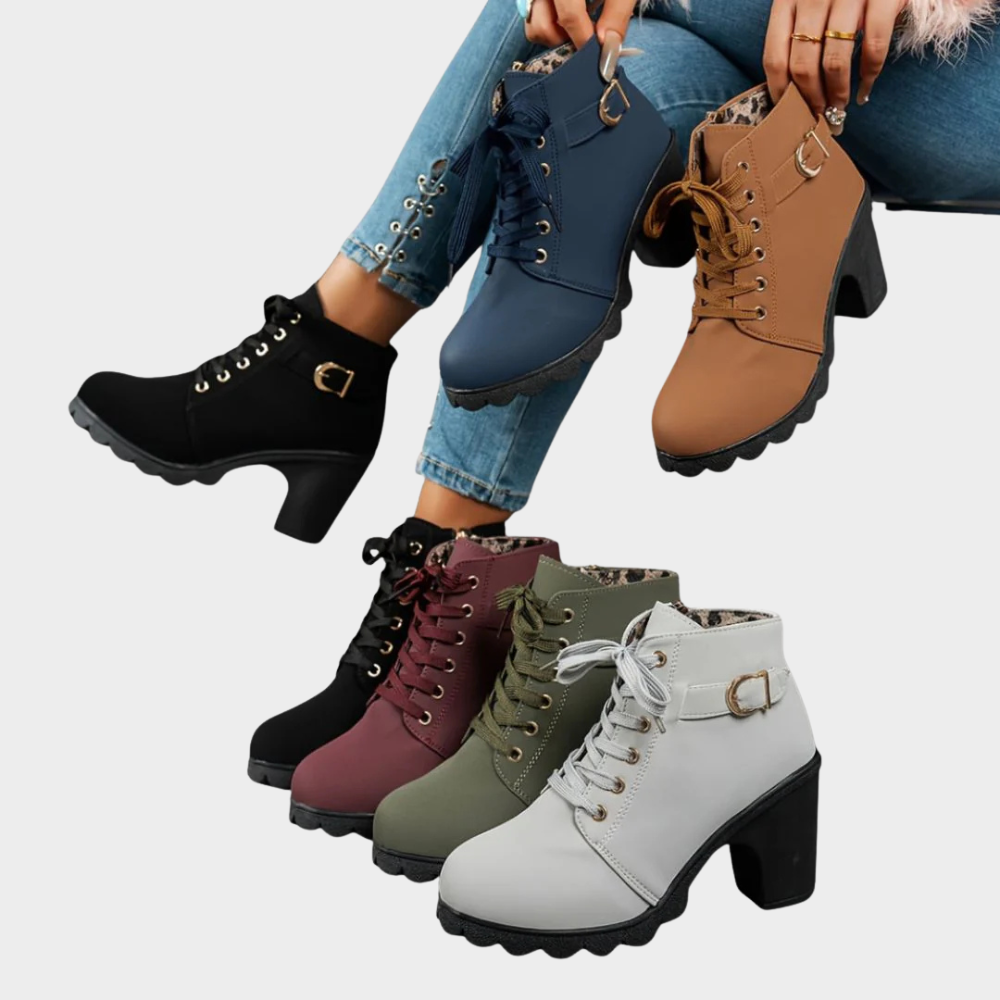 Maisie - Casual Heeled Ankle Boots-15520006406517-Mirella Fiore
