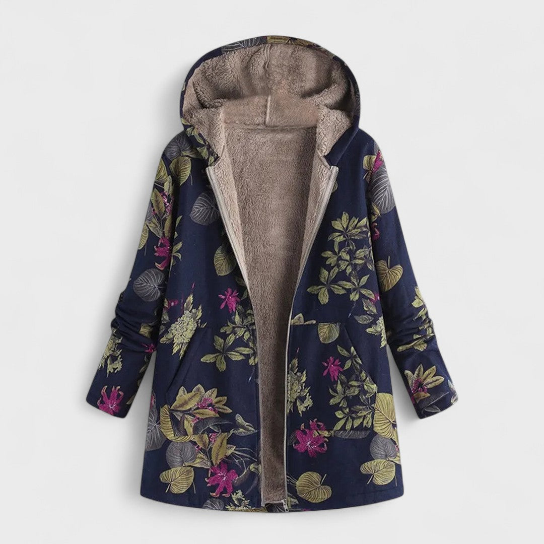 Maisy - Fleece-Lined Hooded Jacket-15544936628597-Mirella Fiore