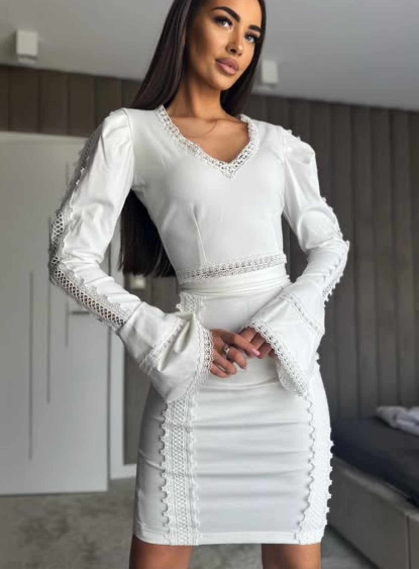 Marcella – Lace trim detail – Two-piece set-15259461615989-Mirella Fiore
