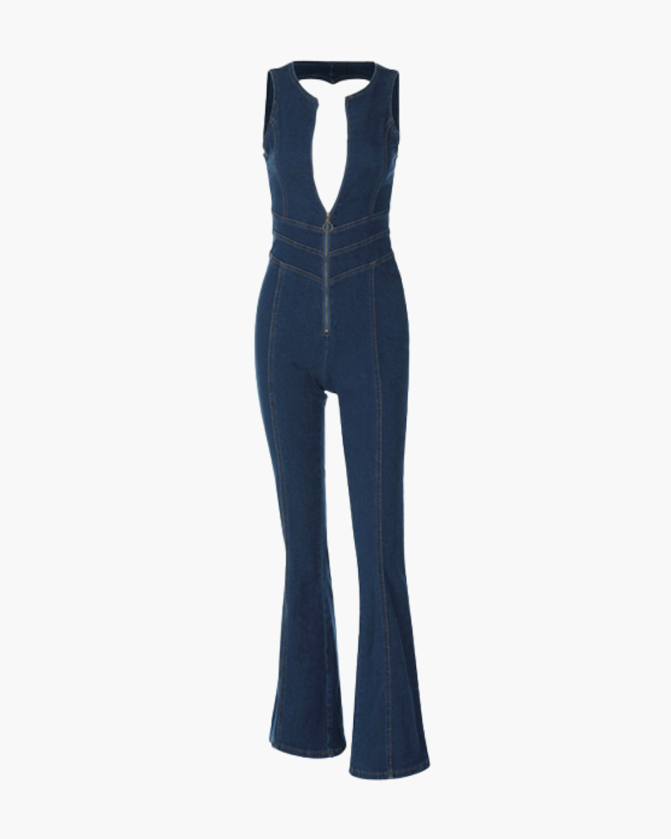 Margot – High-waisted design – Denim jumpsuit-15133676241269-Mirella Fiore