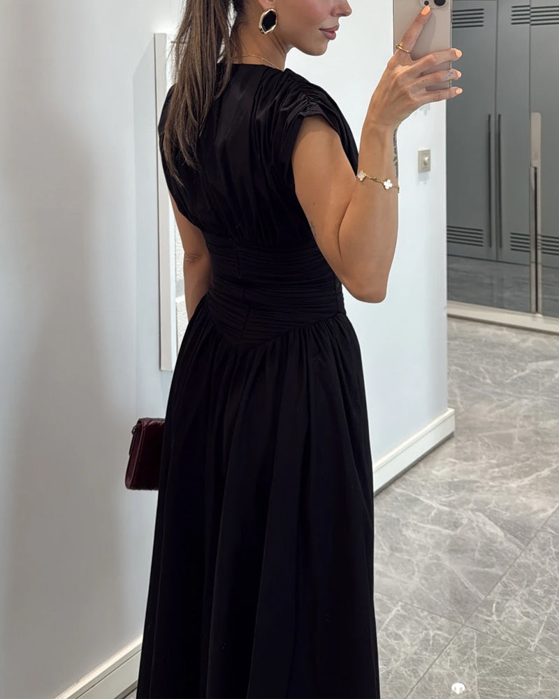 Mariella – Ruched waist – Midi dress-15283498484085-Mirella Fiore