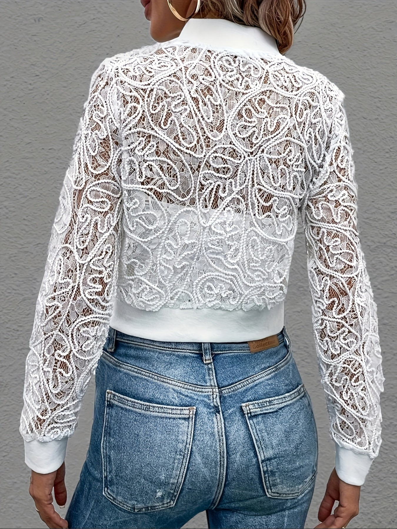 Marisse – Lace Detail - Bomber Jacket-15369074770293-Mirella Fiore