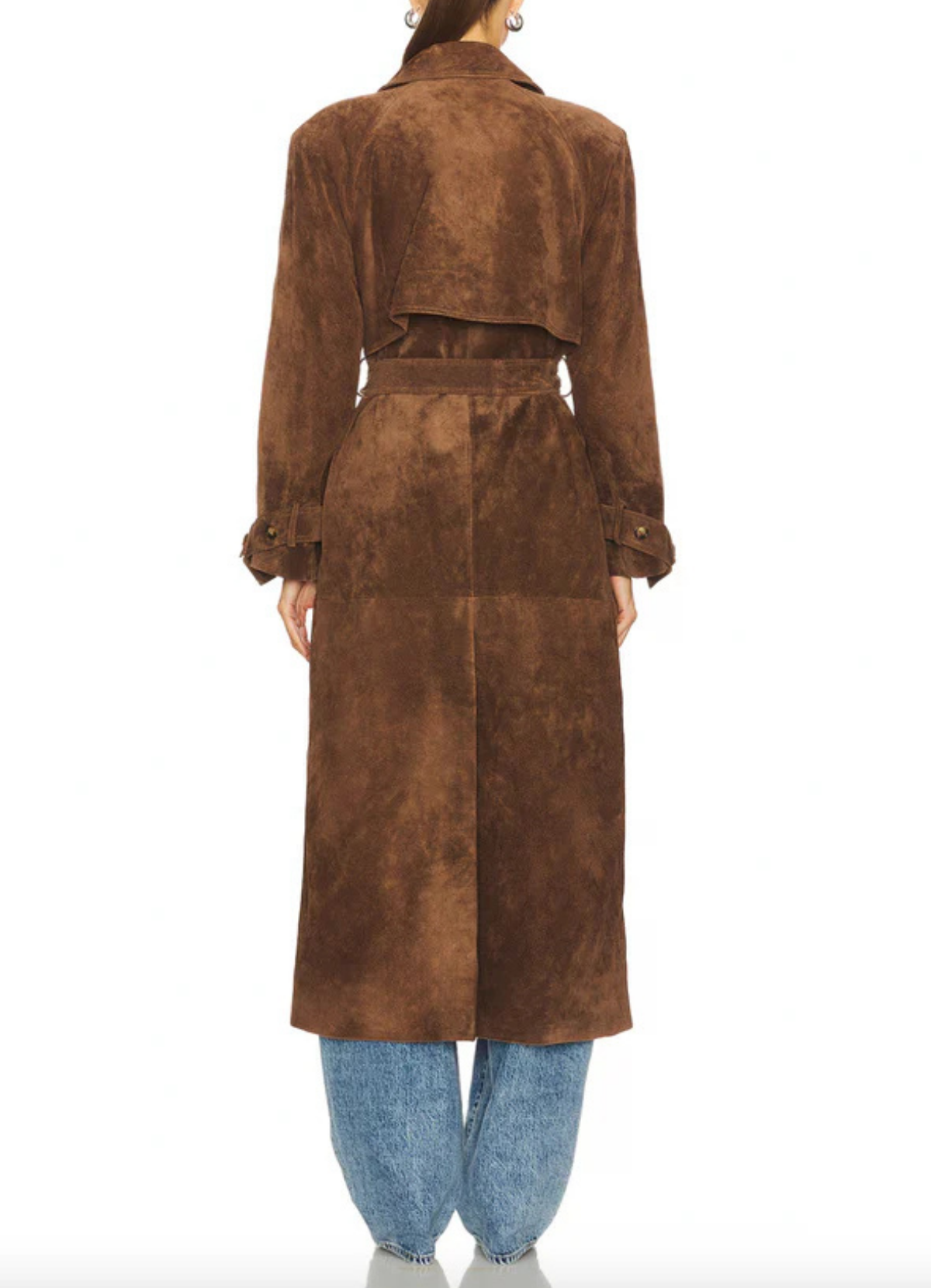 Mariza – Suede trench coat – Double-breasted belt detail-15354813415797-Mirella Fiore