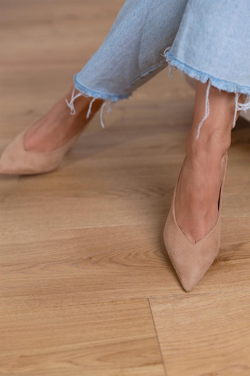 Marlena - Nude slingback pumps with thin heel-15530389537141-Mirella Fiore