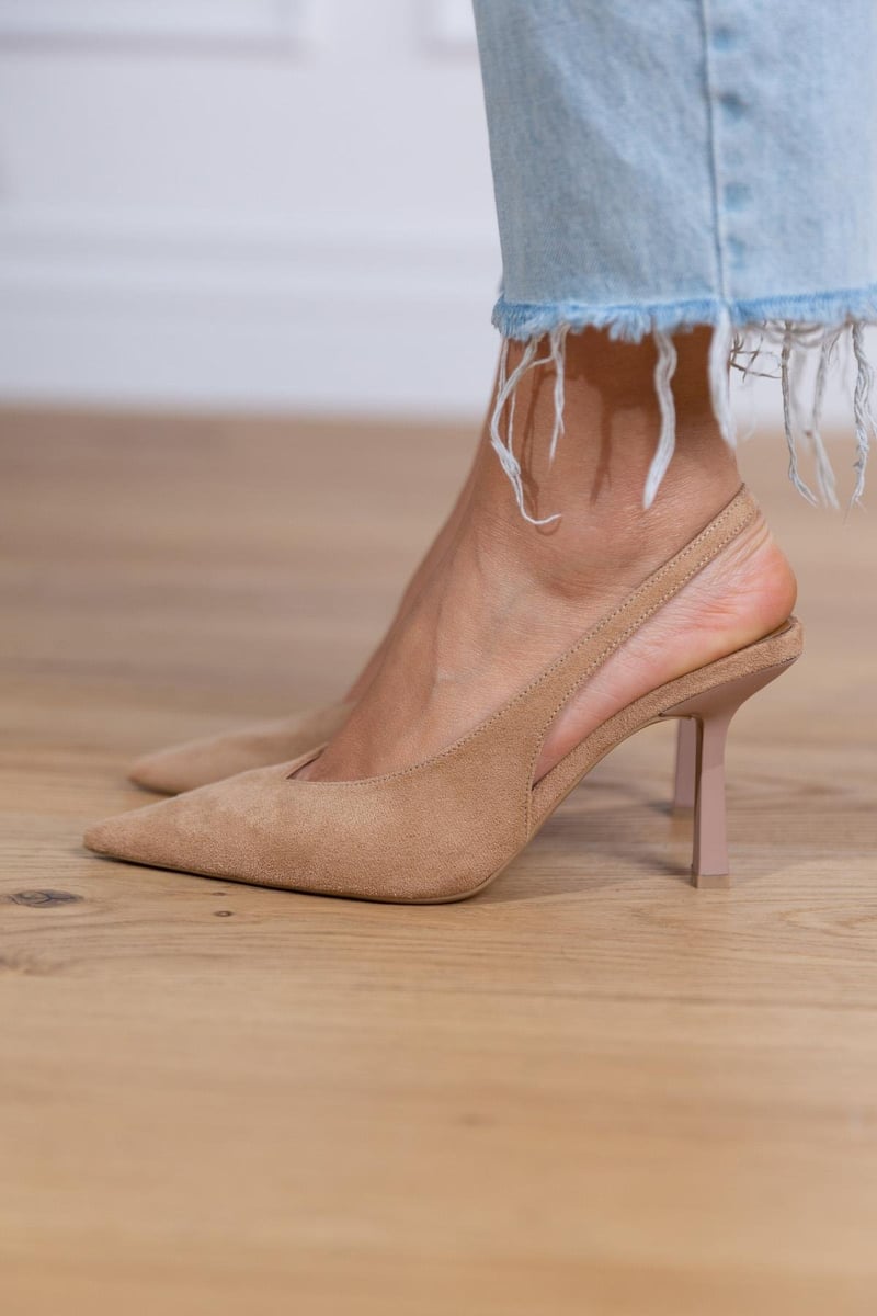 Marlena - Nude slingback pumps with thin heel-15530389537141-Mirella Fiore