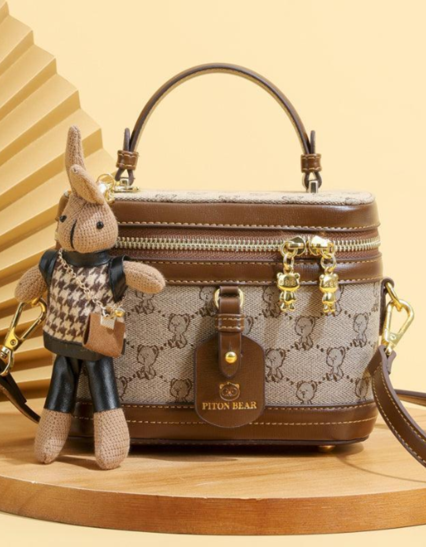 Maronette – Embellished bunny charm – Crossbody handbag-15209173549429-Mirella Fiore