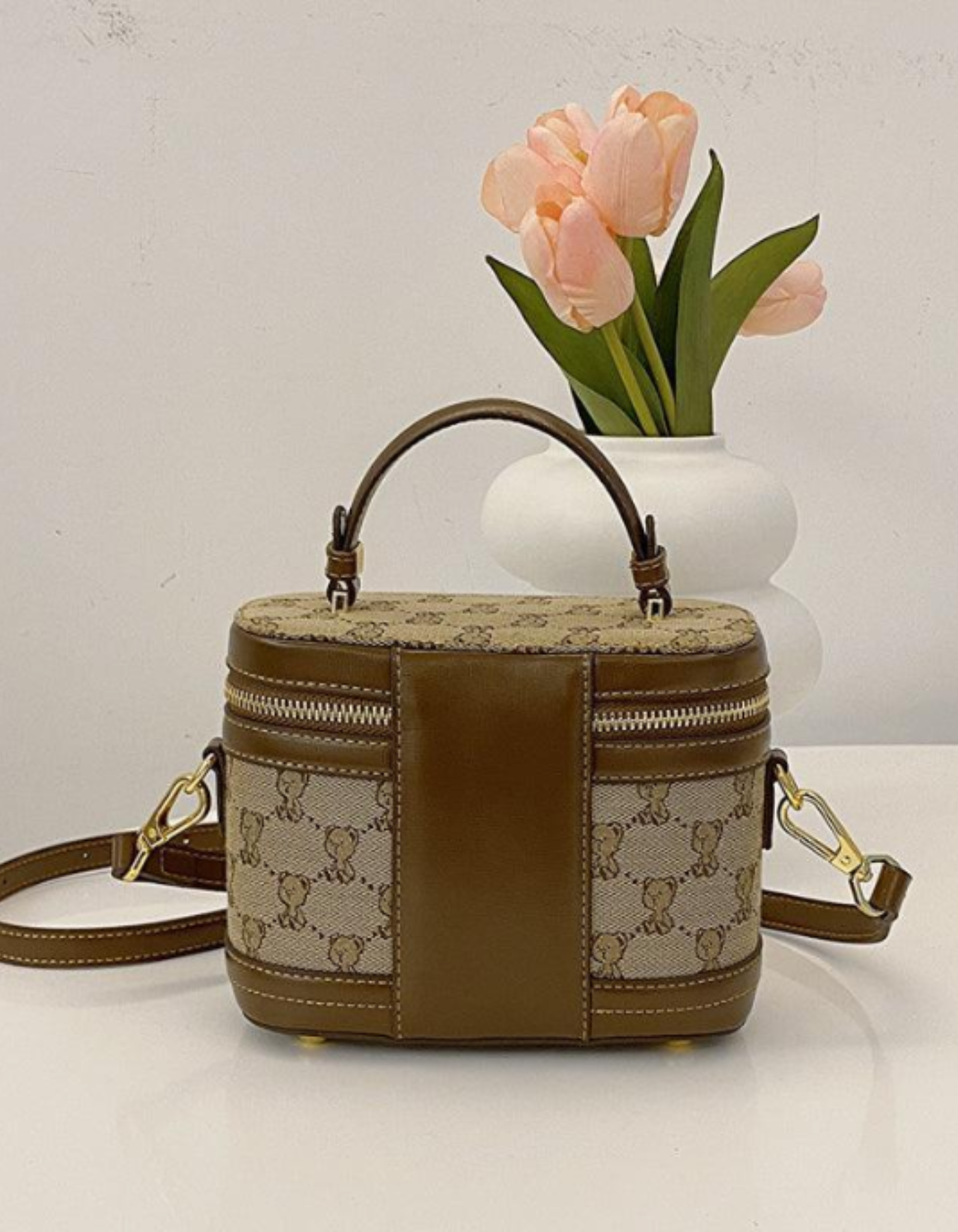 Maronette – Embellished bunny charm – Crossbody handbag-15209173549429-Mirella Fiore