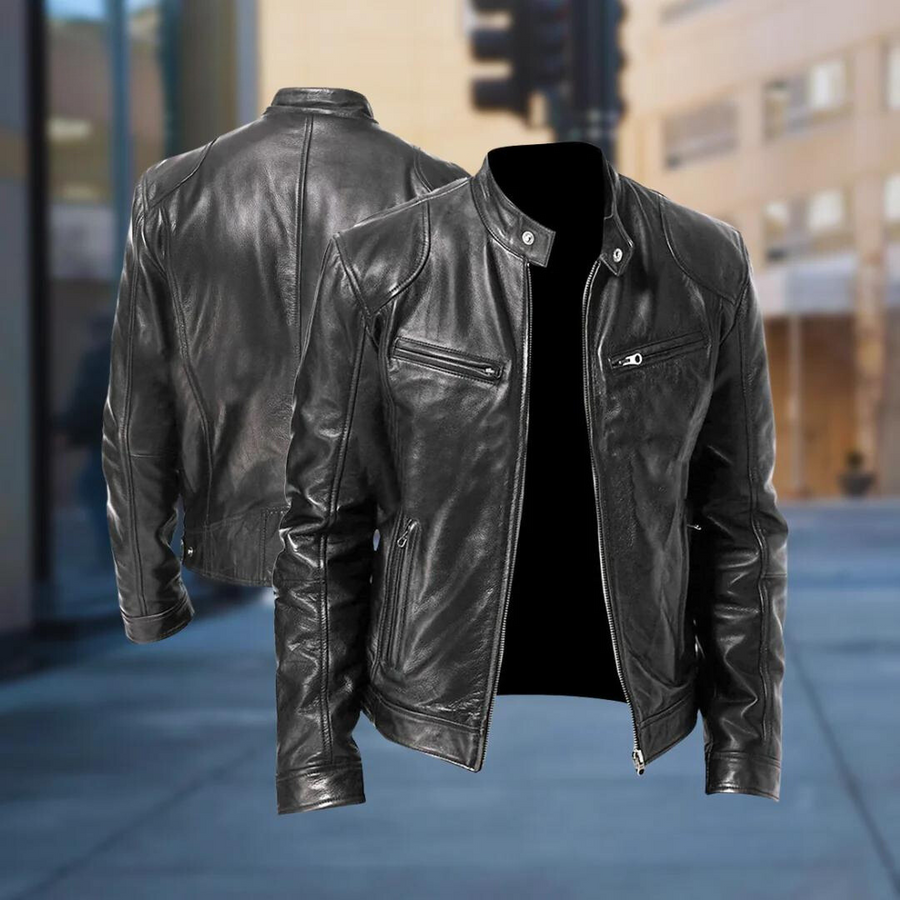 Marvin - Vegan Leather Jacket-15553362559349-Mirella Fiore