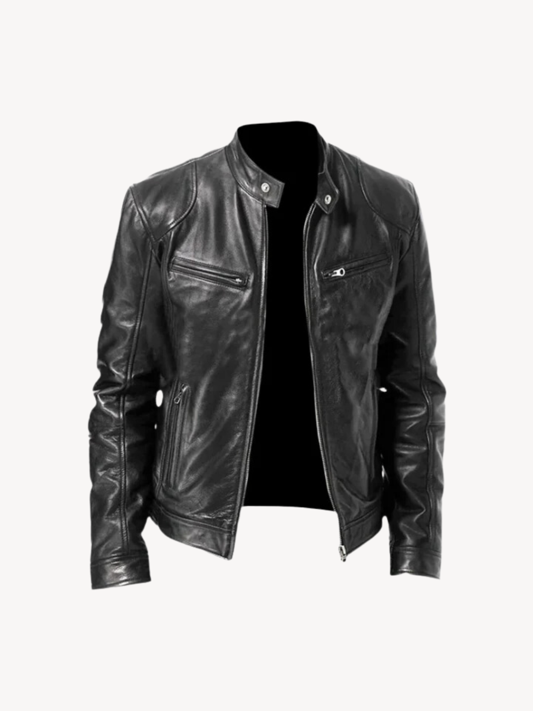 Marvin - Vegan Leather Jacket-15553362559349-Mirella Fiore