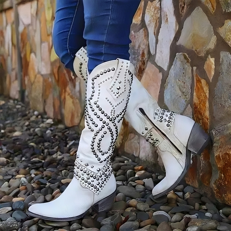 Mary - Western Knee-High Boots-15550871699829-Mirella Fiore