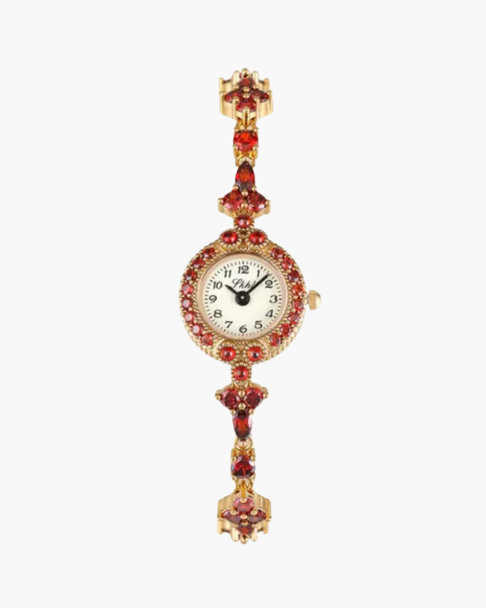 Matilde – Red gemstone accents – Vintage watch-15233937146229-Mirella Fiore