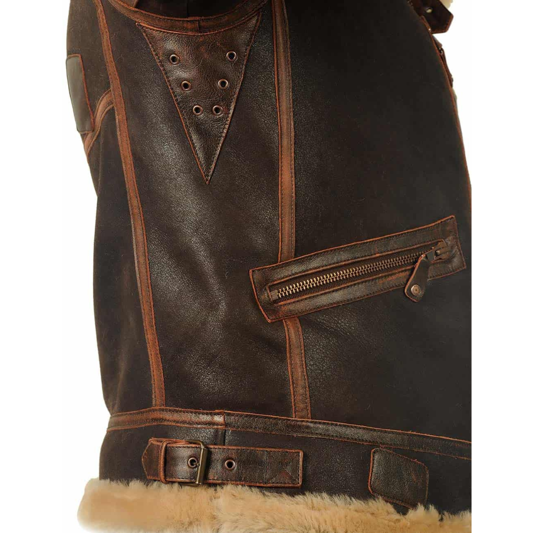 Maverick - Warm Leather Pilot Jacket-15553361838453-Mirella Fiore