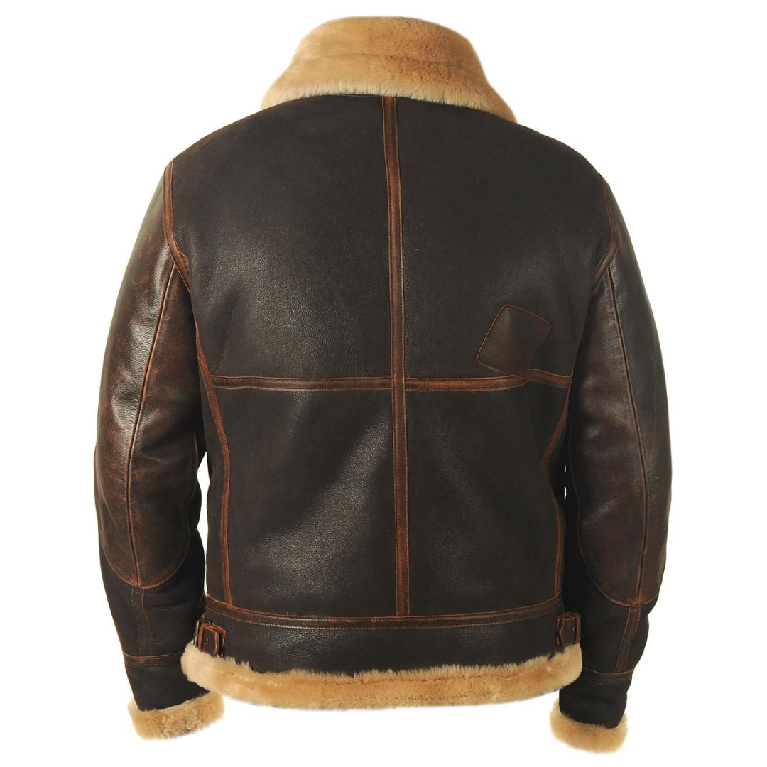 Maverick - Warm Leather Pilot Jacket-15553361838453-Mirella Fiore