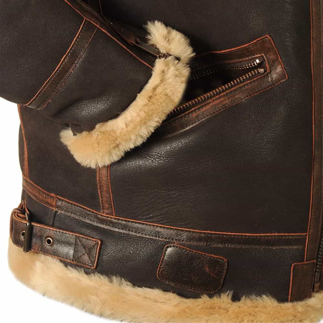 Maverick - Warm Leather Pilot Jacket-15553361838453-Mirella Fiore