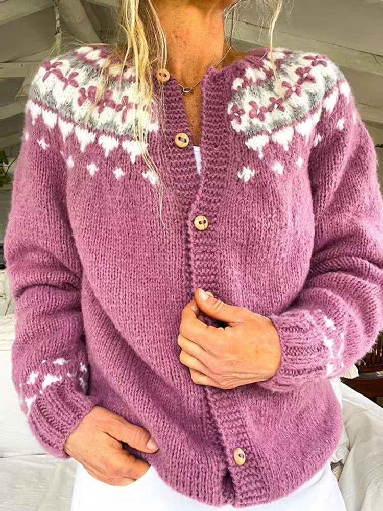Maya - Vintage Icelandic Cardigan-15531112563061-Mirella Fiore