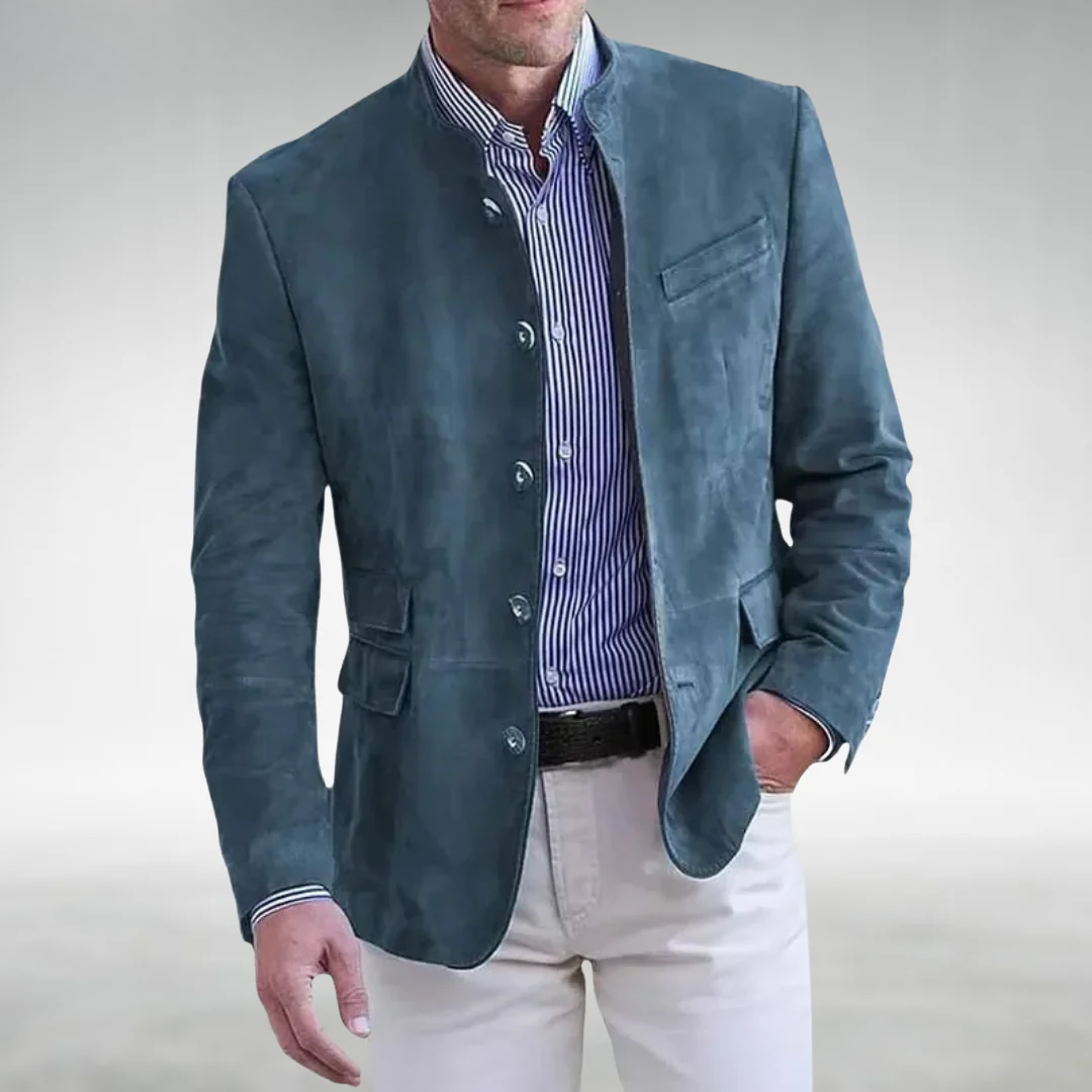 Michael | Suede Leather Jacket-15553364459893-Mirella Fiore