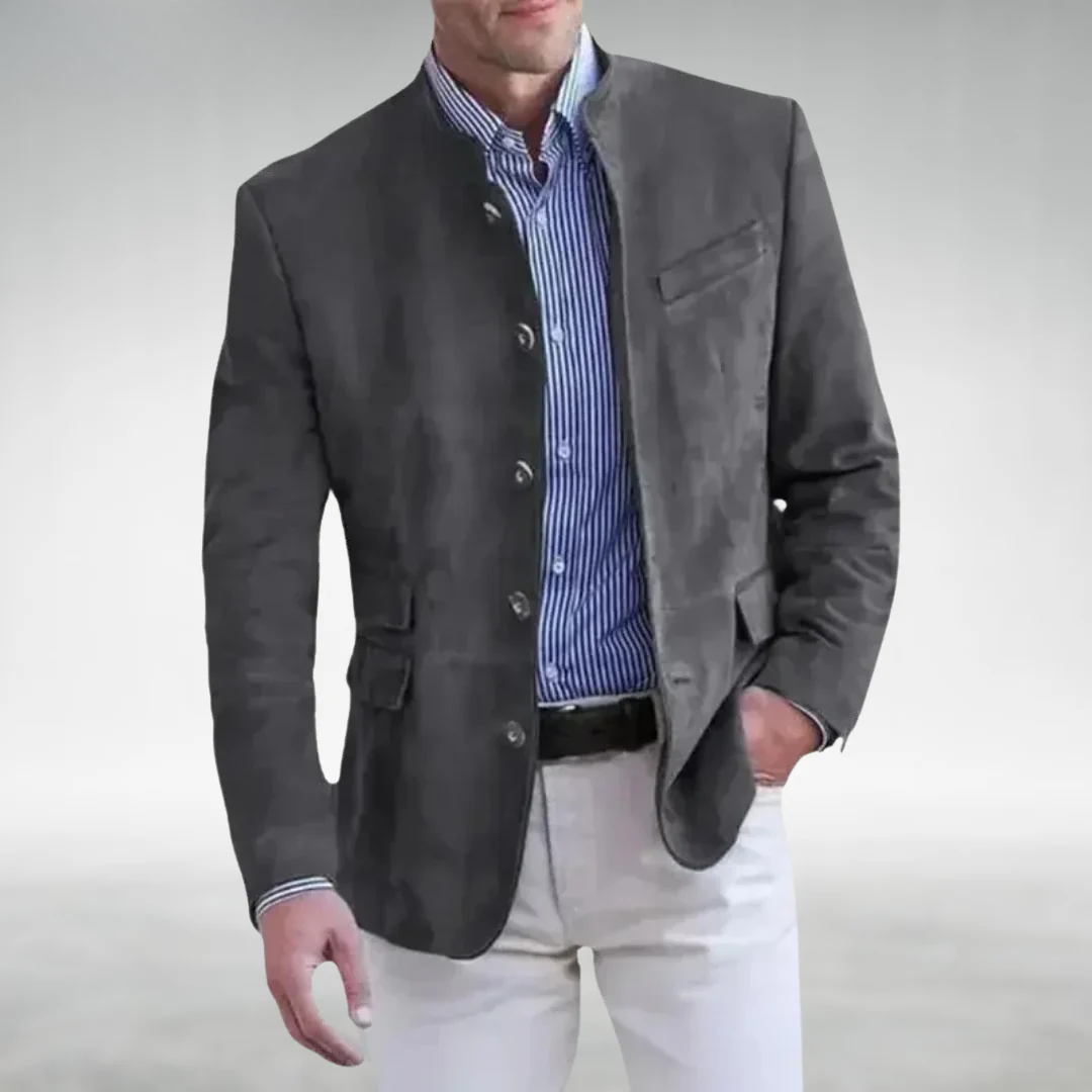 Michael | Suede Leather Jacket-15553364459893-Mirella Fiore