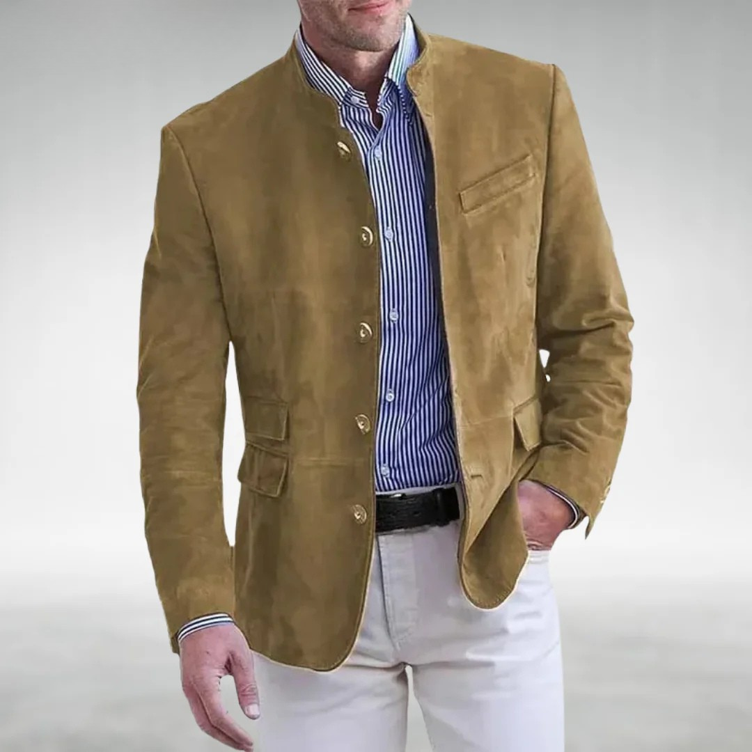 Michael | Suede Leather Jacket-15553364459893-Mirella Fiore