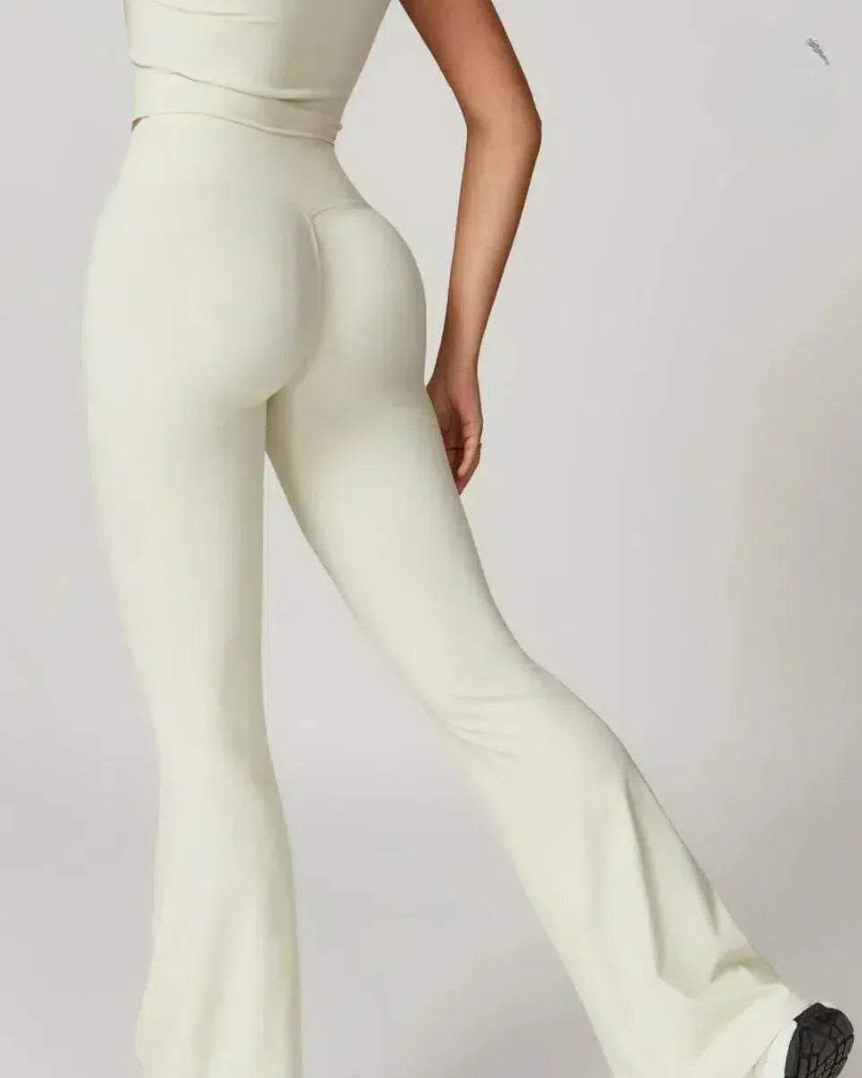 Mila – High-waisted fit – Gym-ready flared leggings-15134058381685-Mirella Fiore