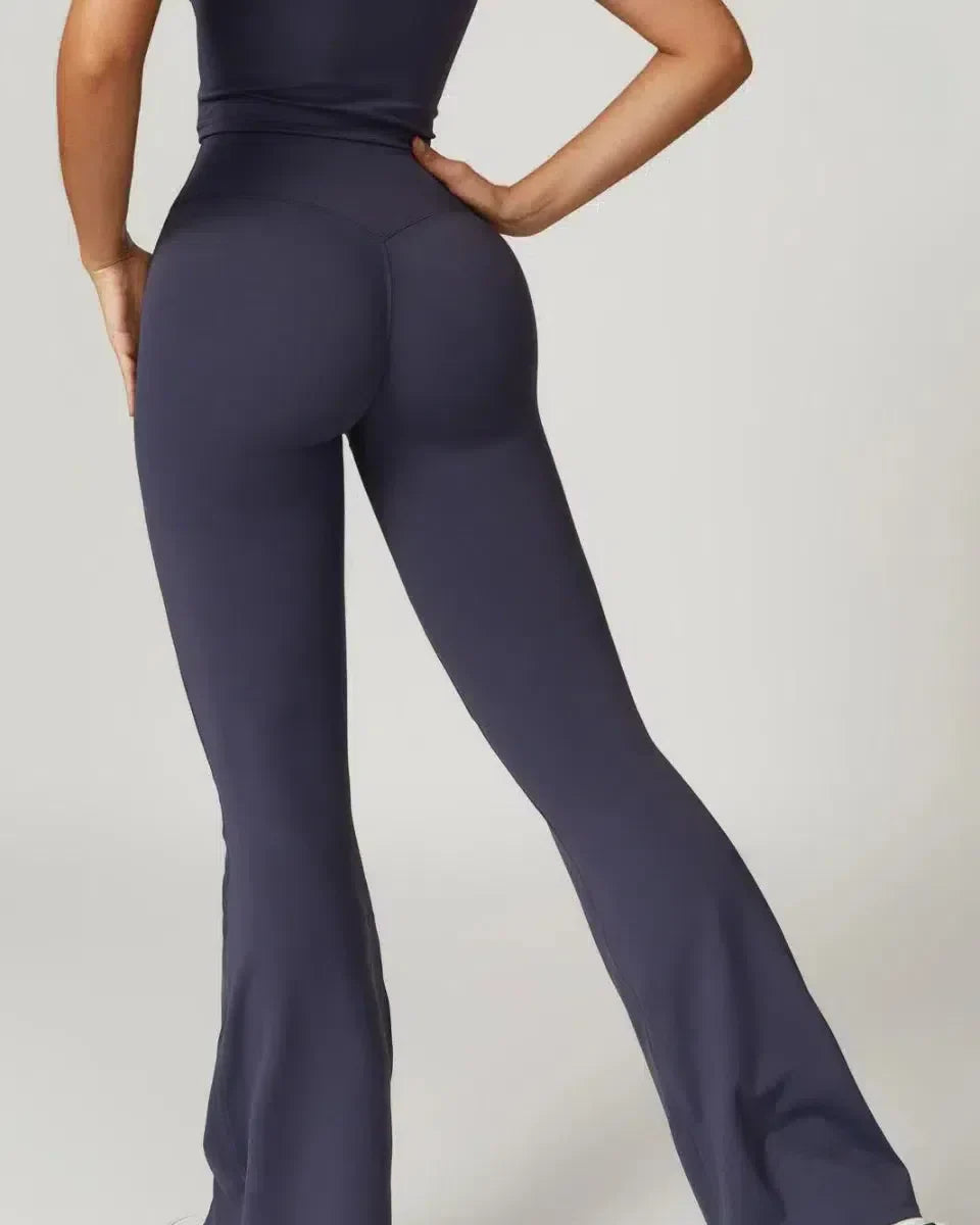 Mila – High-waisted fit – Gym-ready flared leggings-15134058381685-Mirella Fiore