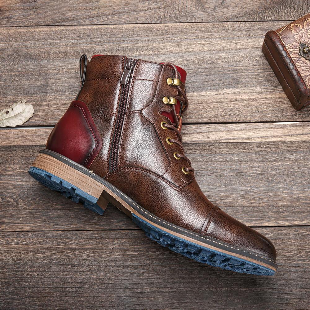 Miles - Classic Leather Oxford Boots-15550769201525-Nancy & Mae Savannah