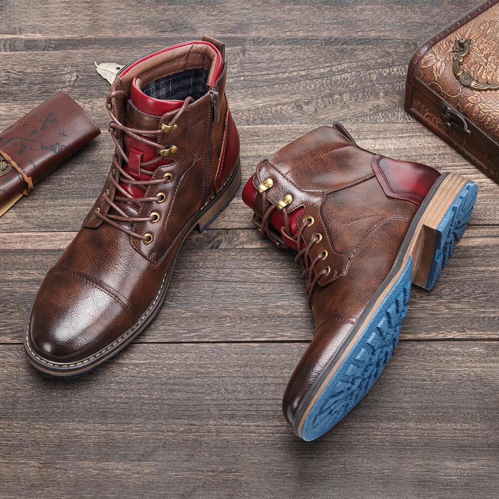 Miles - Classic Leather Oxford Boots-15550769201525-Nancy & Mae Savannah