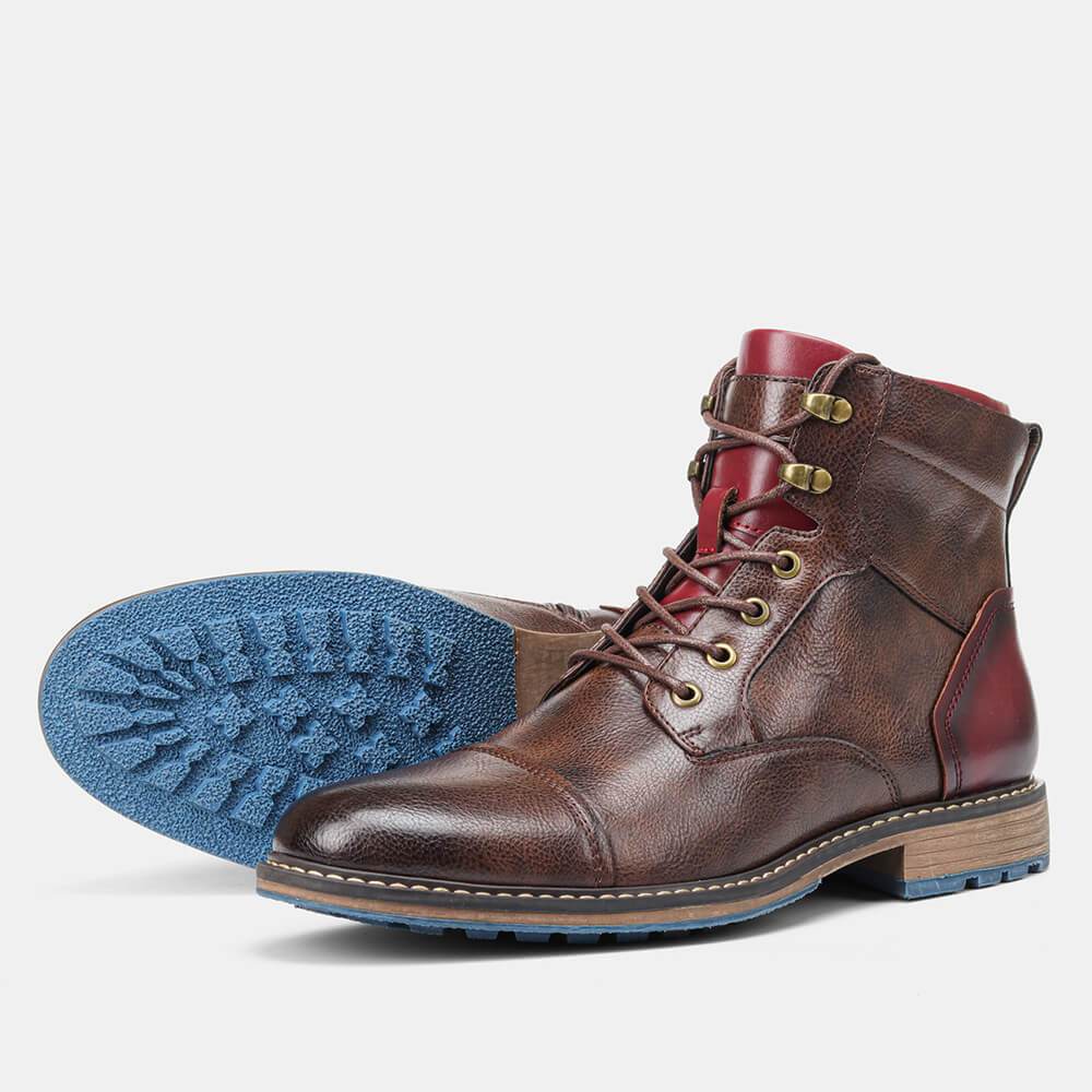 Miles - Classic Leather Oxford Boots-15550769201525-Nancy & Mae Savannah