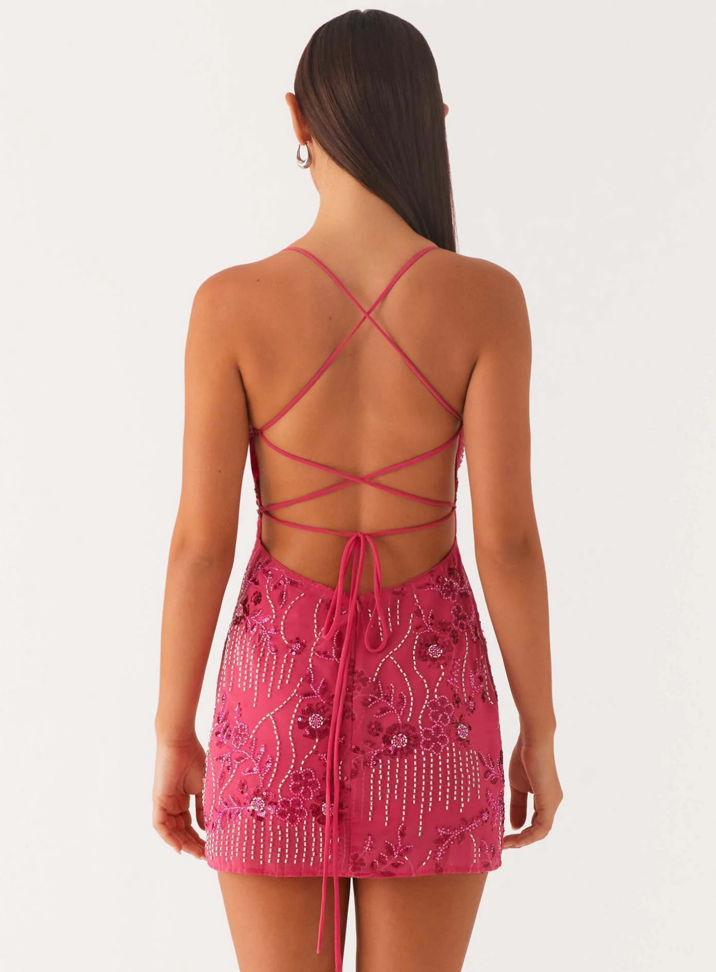 Mina – Beaded floral design – Mini dress-15259461878133-Mirella Fiore