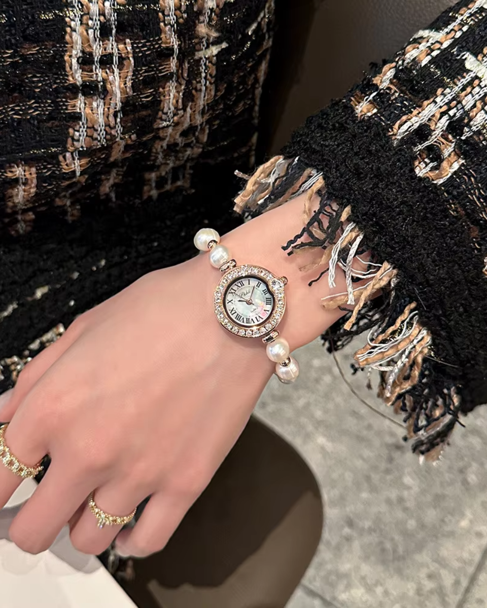 Minette – Pearl-accented bracelet – Vintage watch-15233936982389-Mirella Fiore