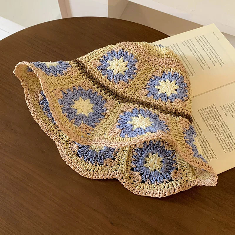 Mirellina – Pastel bloom – Crochet bucket hat-15133816029557-Mirella Fiore