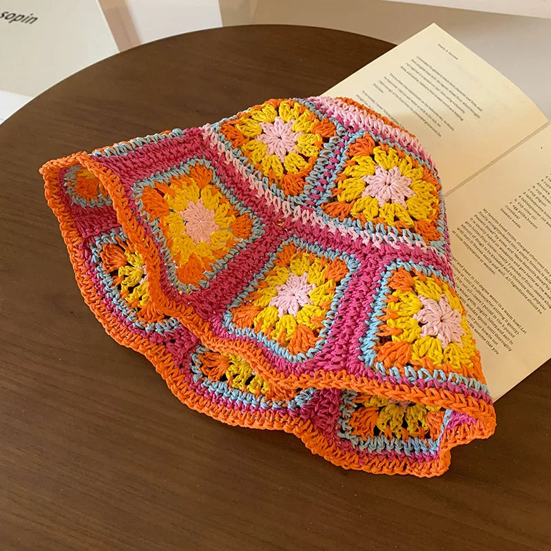 Mirellina – Pastel bloom – Crochet bucket hat-15133816029557-Nancy & Mae Savannah