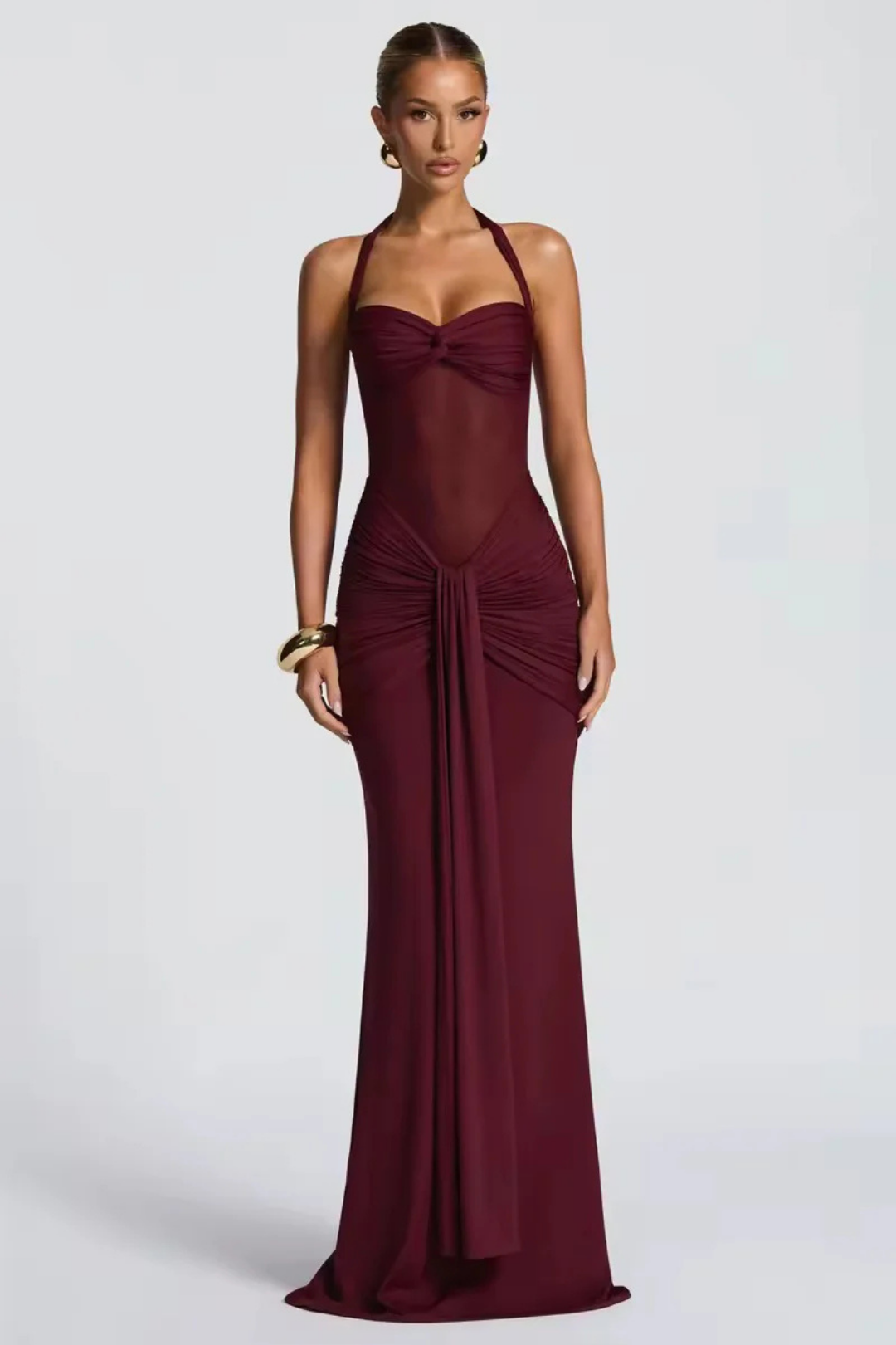 Misty – Draped design – Maxi dress-15219755680117-Mirella Fiore