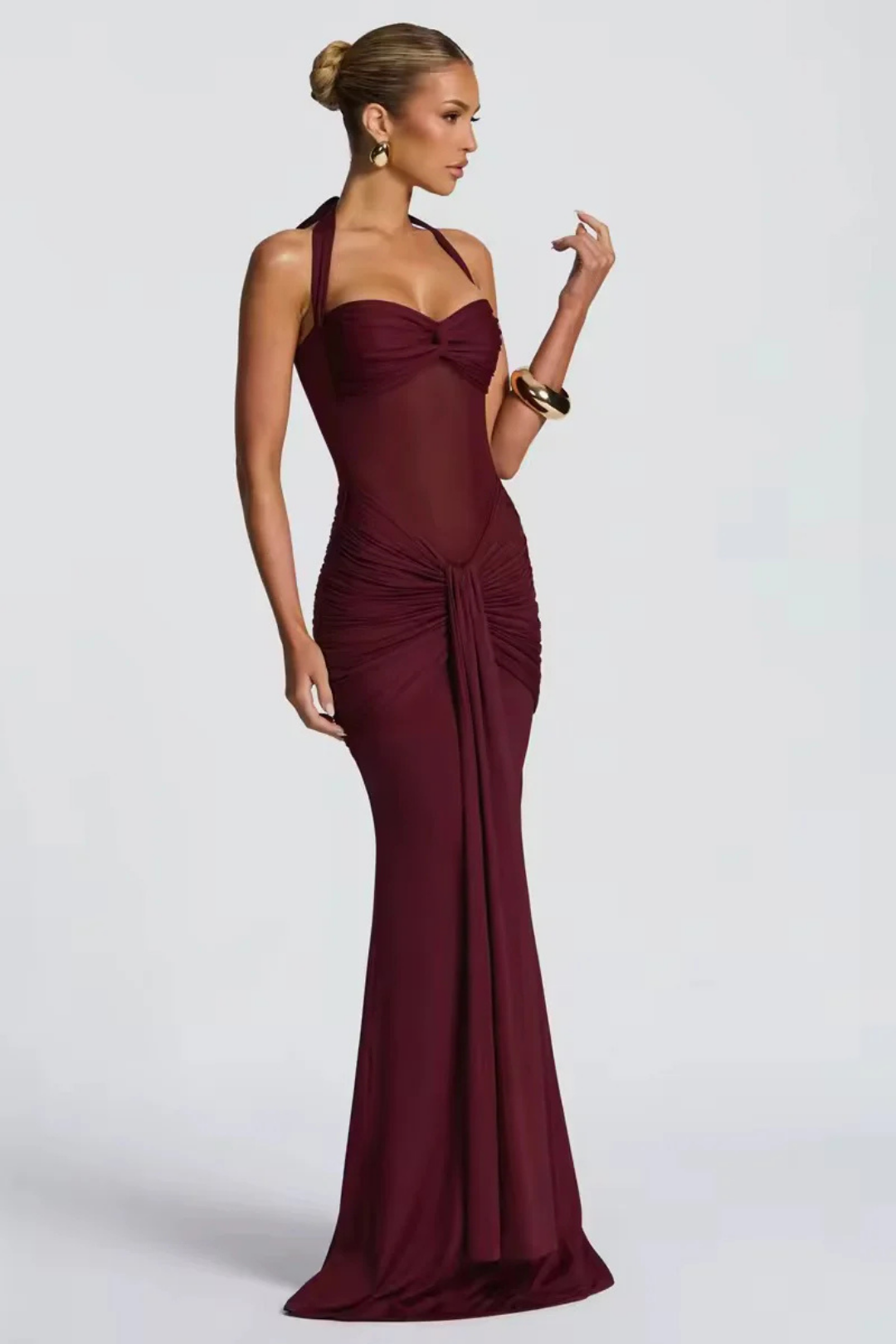 Misty – Draped design – Maxi dress-15219755680117-Mirella Fiore