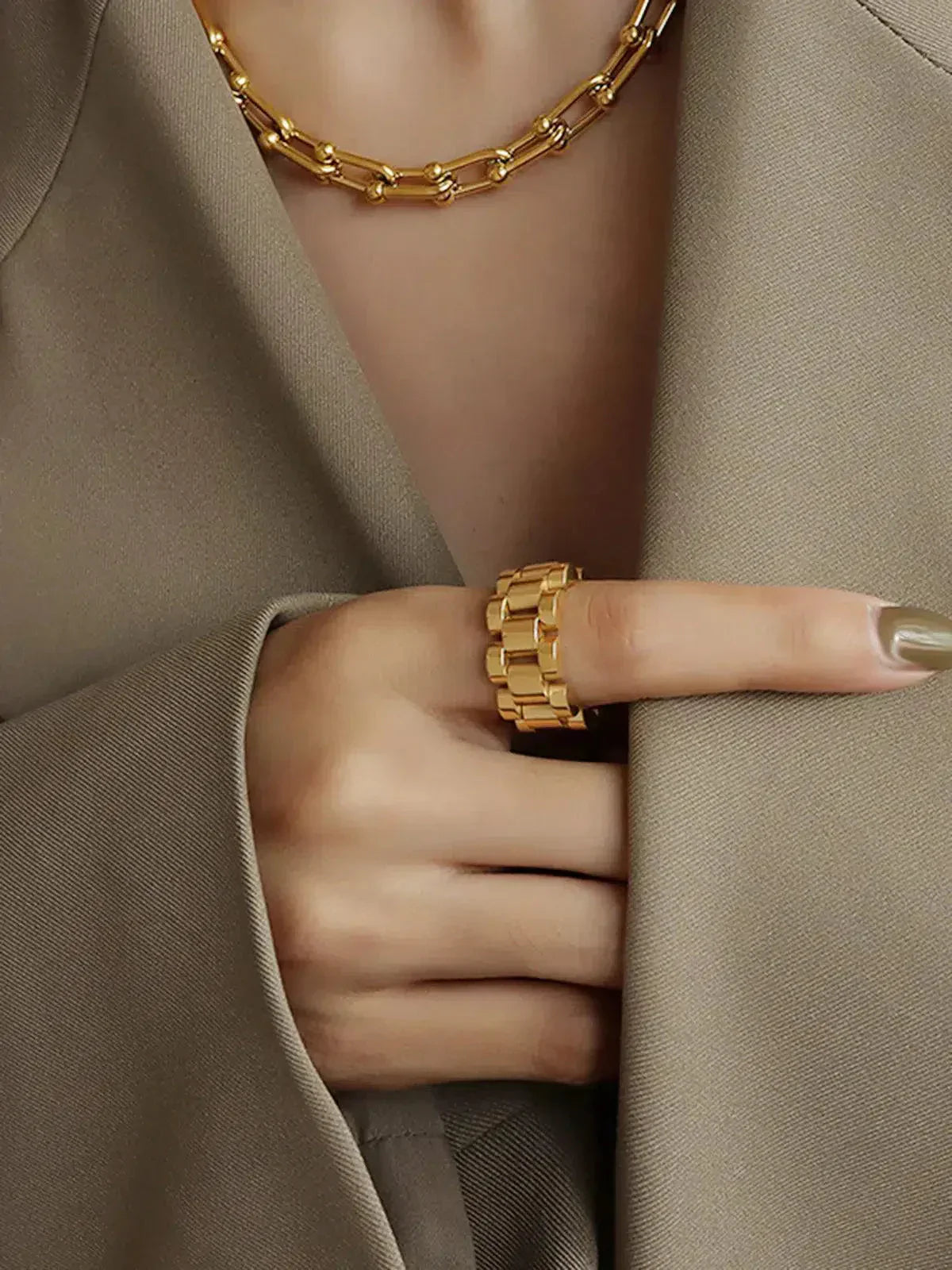 Mystara – Statement design – Polished ring-15227807269237-Nancy & Mae Savannah