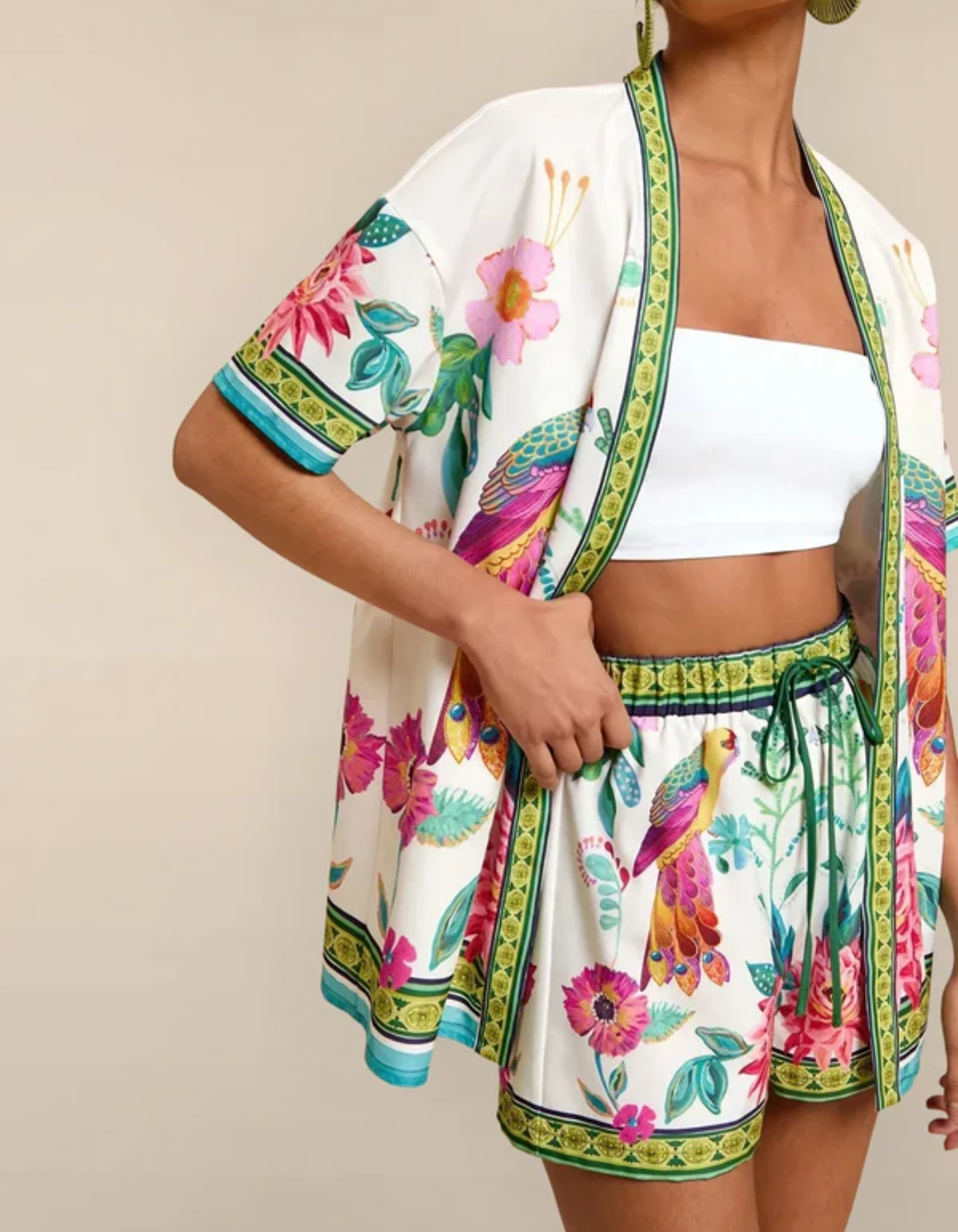 Nadia – Tropical print – Kimono set-15206531334517-Mirella Fiore