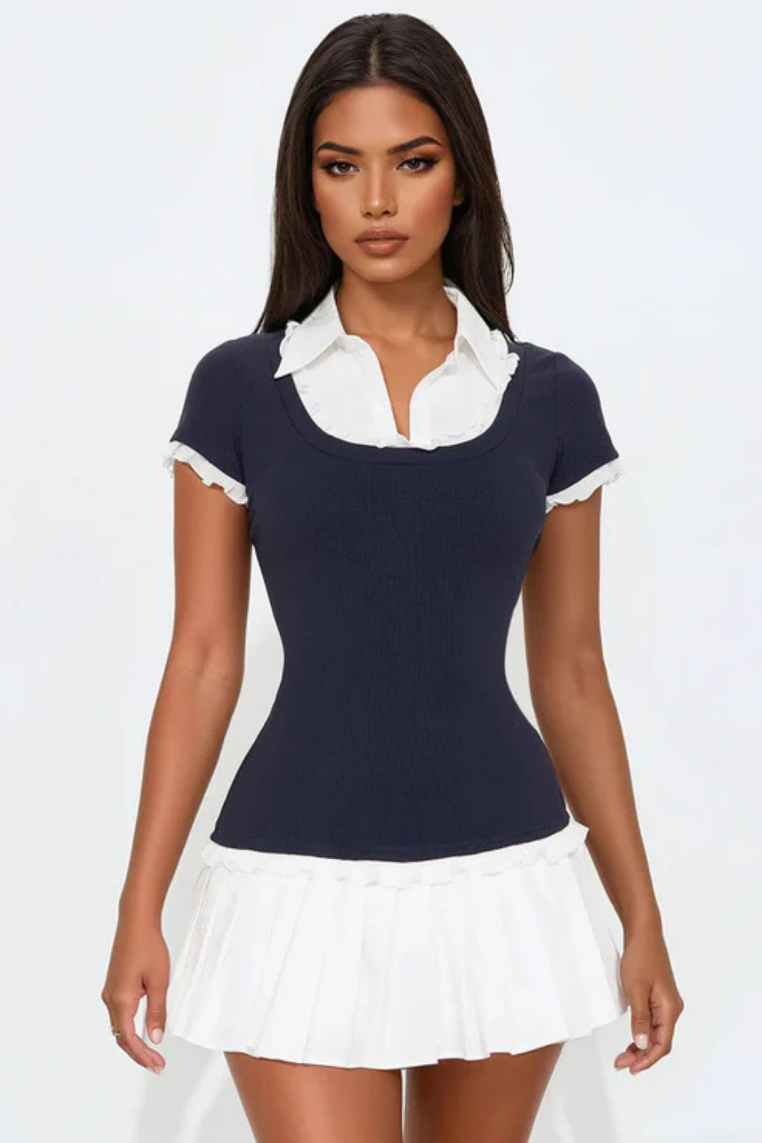 Nadine – Preppy charm – Pleated dress-15213975372149-Mirella Fiore