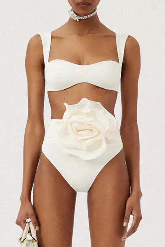Naiad – Minimalist design – Embellished ruched bikini set-15133922099573-Mirella Fiore