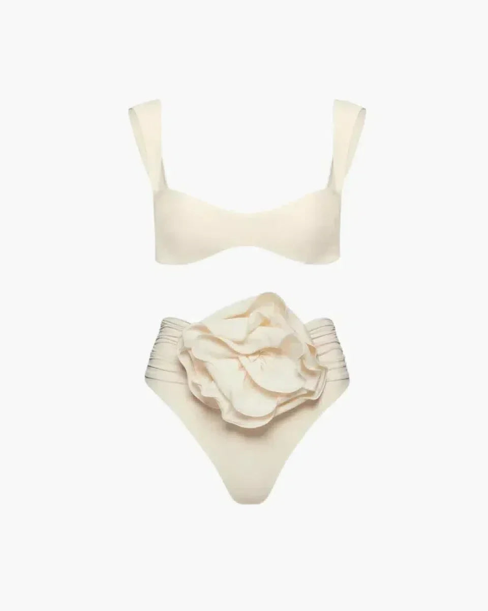 Naiad – Minimalist design – Embellished ruched bikini set-15133922099573-Mirella Fiore