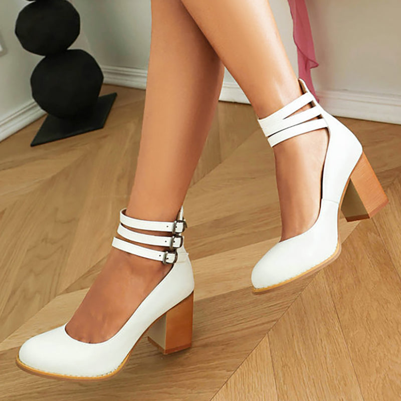 Narella - Elegant mid-heel square toe sandals-15530390258037-Mirella Fiore